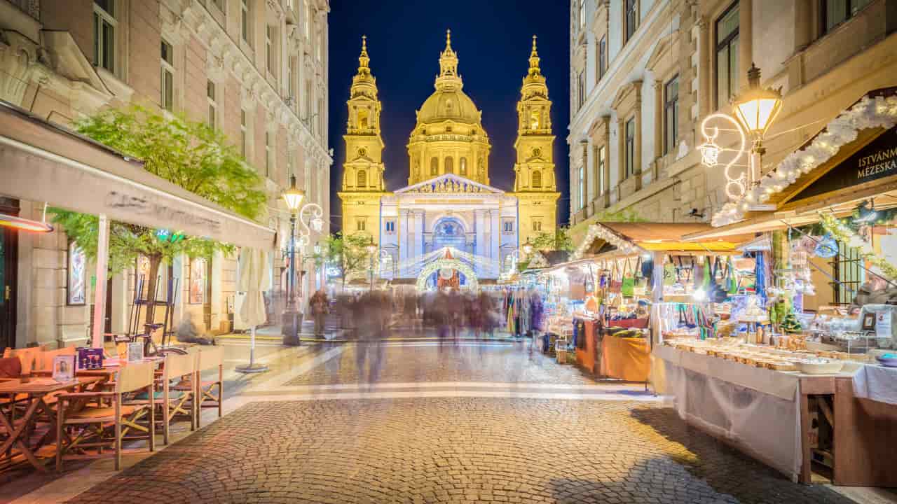 natale città mercatino europa