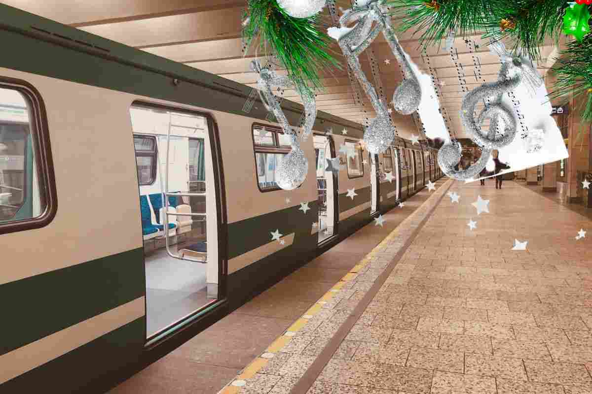 Canti di Natale in metro