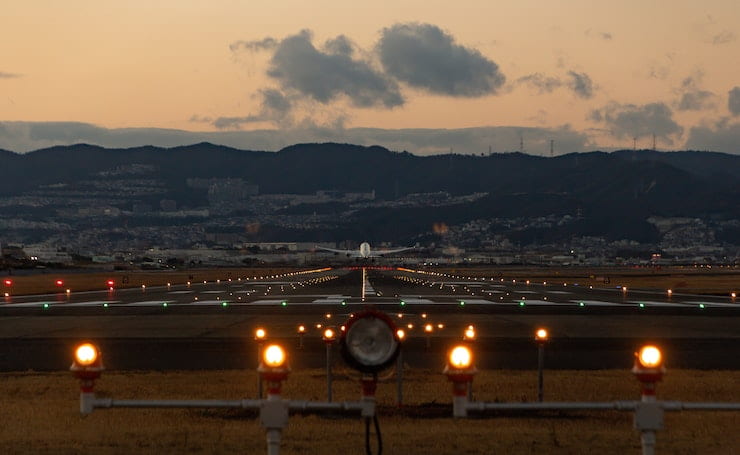 luci aereo decollo atterraggio