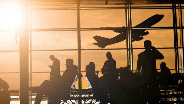 Aeroporto persone bloccate