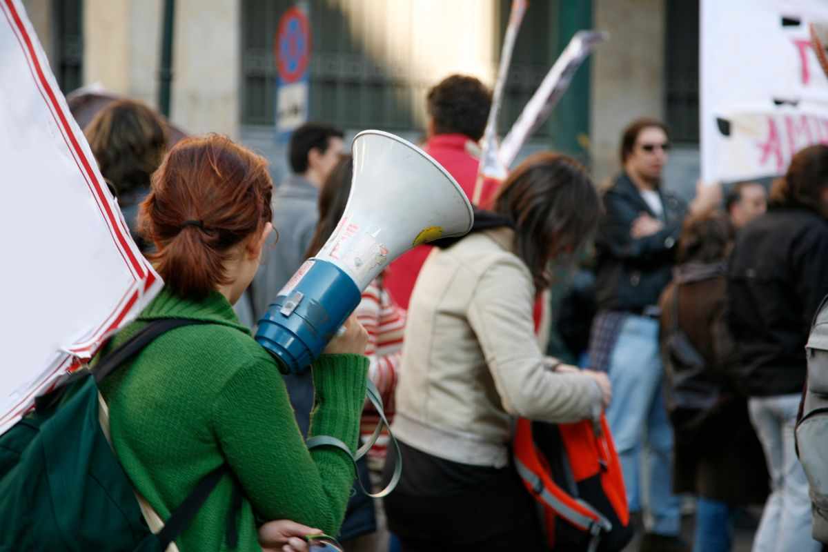 Università studenti protesta