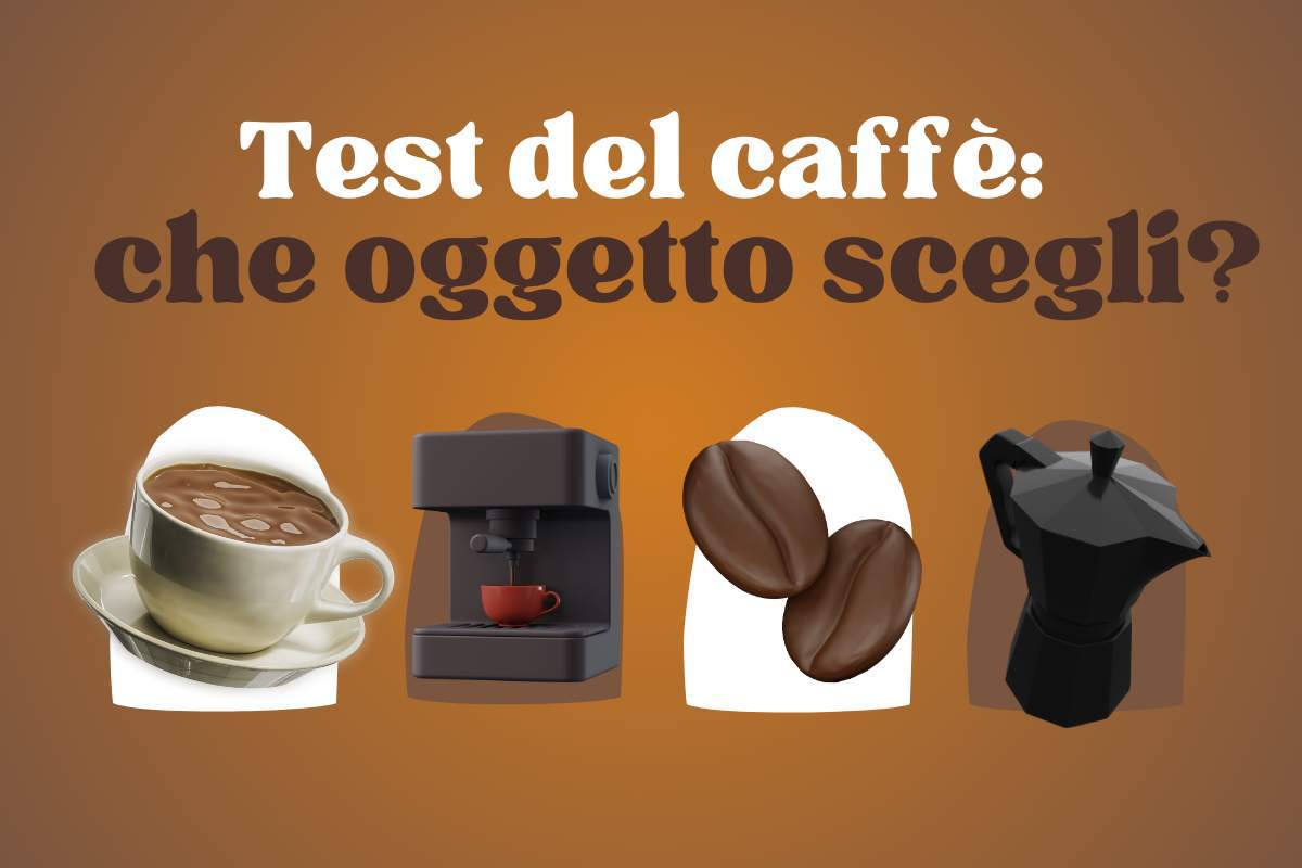 test caffè oggetto personalità