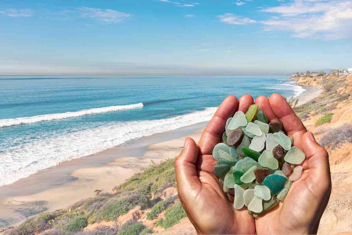 spiaggia di vetro californiana